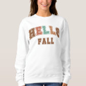 Hallo Herfst Trendy herfst Varsity Sweatshirt (Voorkant)