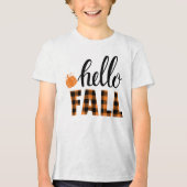 hallo Herfst Tri-Blend Shirt (Voorkant)