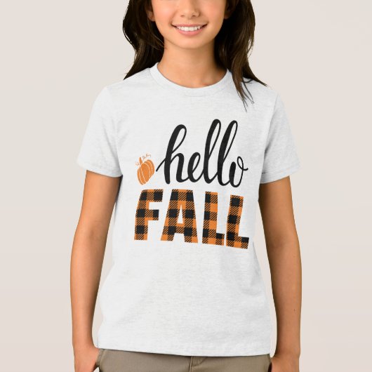 hallo Herfst Tri-Blend Shirt (Voorkant)