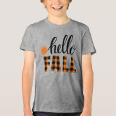 hallo Herfst Tri-Blend Shirt (Voorkant)