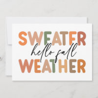 Hallo Herfst | Trui Weer