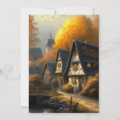 Hallo Herfst Tudor Style Home Waterside Path Kaart (Voorkant)