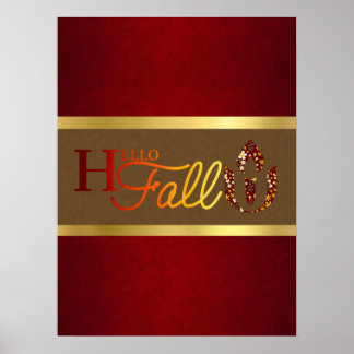 hallo herfst Unitair universeel Poster