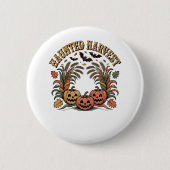 Hallo Herfst Vibes Pompoen Ronde Button 5,7 Cm (Voorkant)