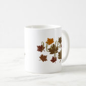 Hallo Herfst waterverf Herfst vertrekt in oktober Koffiemok (Voorkant rechts)