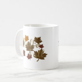 Hallo Herfst waterverf Herfst vertrekt in oktober Koffiemok (Voorkant links)