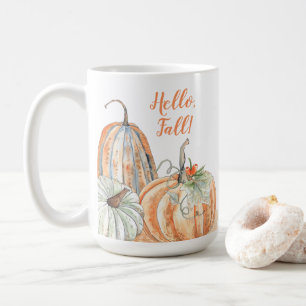 hallo Herfst Waterverf Pumpkins Koffiemok