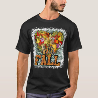 hallo Herfst Y'all Pumpkin Heart Autumn Thanksgivi T-shirt