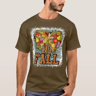 hallo Herfst Yall Pumpkin Heart Autumn Thanksgivin T-shirt