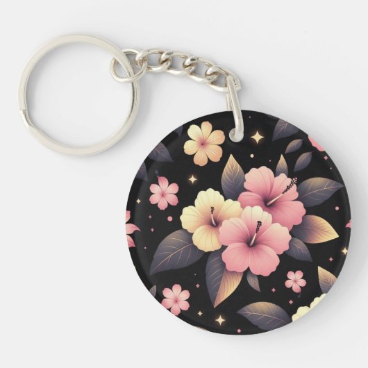 Hallo Hibiscus Sleutelhanger (Voorkant)