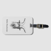 Hallo Hipster Goa Bagagelabel (Voorkant (horizontaal))