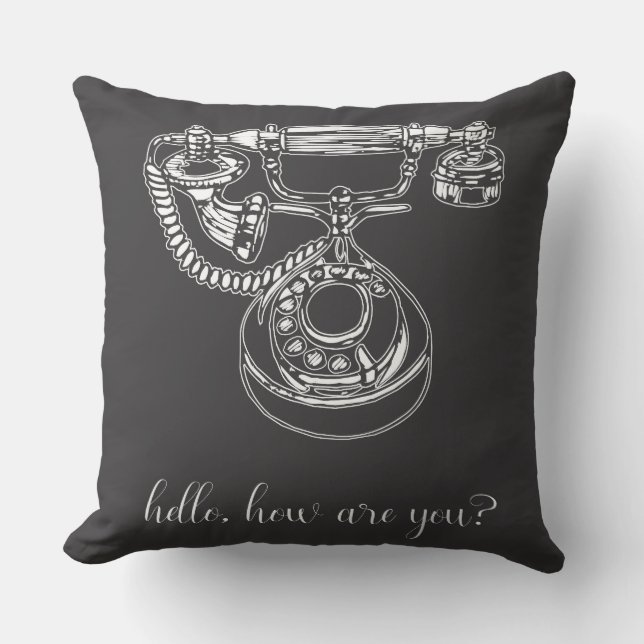 hallo, hoe gaat het? buitenkussen (Voorkant)