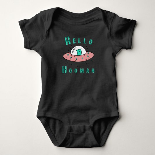 Hallo Hooman Mens Romper (Voorkant)