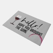 Hallo Hoop dat je wijn Schattige plezier heeft geb Deurmat (Schuin)