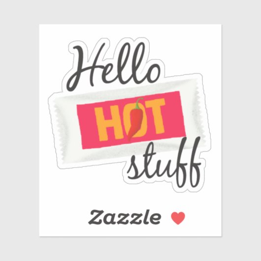 hallo Hot Stuff Sticker (Vel)