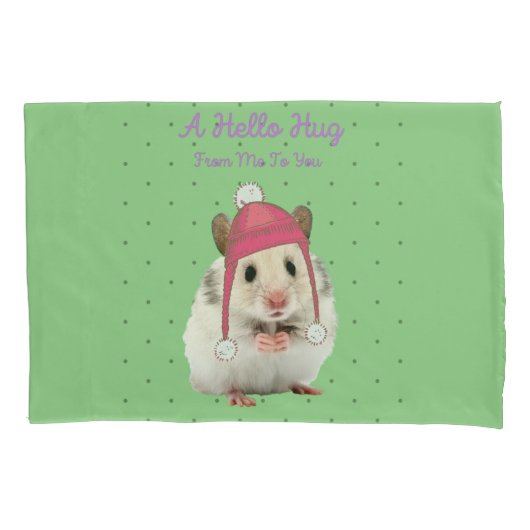 hallo Hug Hamster Kussensloop (Voorkant)