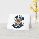 hallo huidshond kaart (Gele Bloem)