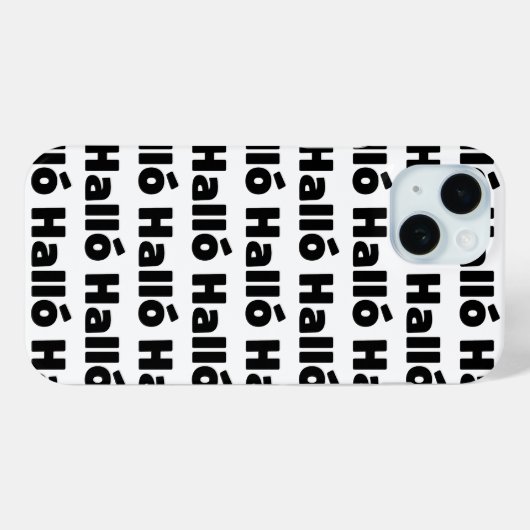 Hallo IJslandse Halló Case-Mate iPhone Case (Achterkant (horizontaal))