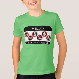 hallo ik ben allergisch voor Aangepast bovenaan 8  Kinder Shirts