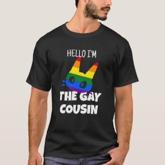 Hallo, ik ben de homo neef t-shirt