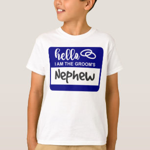 Hallo ik ben de Neef van de Bruidegom Trouwnaamkaa T-shirt