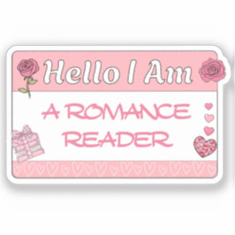 Hallo Ik ben een Romance boekliefhebber Funny Sticker