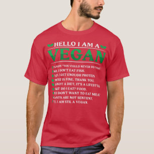 hallo ik ben een Vegaan T-shirt