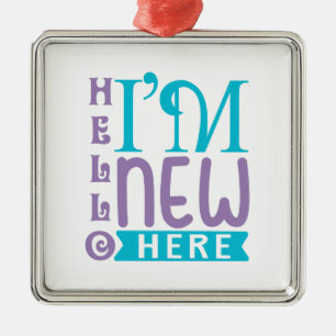 hallo ik ben hier nieuw metalen ornament