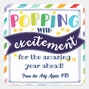 hallo ik ben langs gekomen om te zeggen vierkante sticker