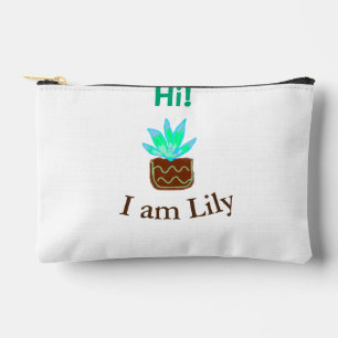 Hallo ik ben Lily cactus succulent voeg naam water Etui
