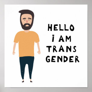 hallo ik ben transgender poster