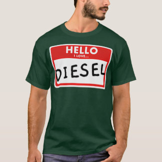 hallo ik hou van Diesel Diesels Roll Coal Power 4X T-shirt