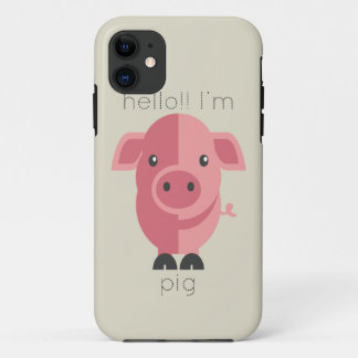 hallo Im Pig iPhone 11 Hoesje