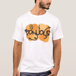 hallo in het Frans Bonjour graffiti T-shirt