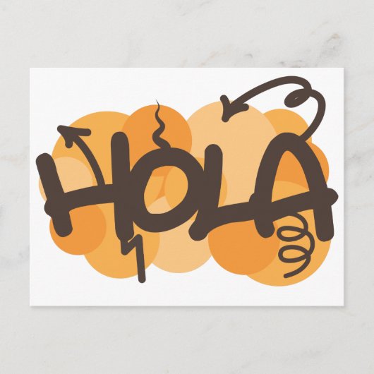 hallo in het Spaans Briefkaart (Voorkant)