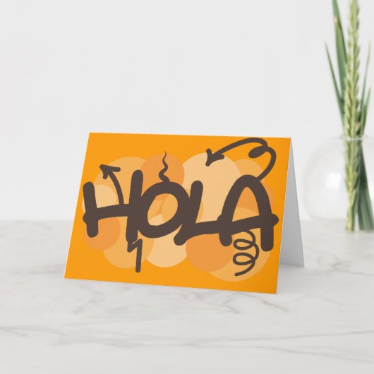 hallo in het Spaans Kaart (Voorkant)