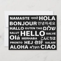 hallo in verschillende talen