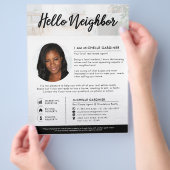 Hallo Inleiding van buurmakelaar Flyer (Hand)