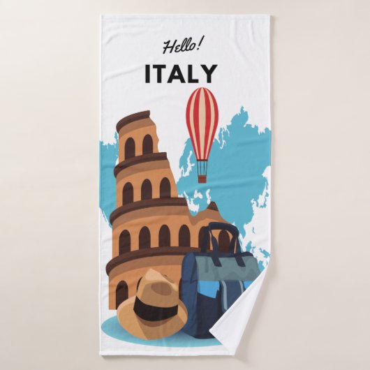 hallo Italië Design Bath Towel Set Bad Handdoek (Badhanddoek)