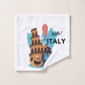 hallo Italië Design Bath Towel Set Bad Handdoek (Wasdoekje)