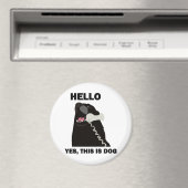 hallo JA DIT IS DOG-telefoon Magneet (Insitu (Vaatwasser))
