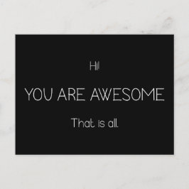 Hallo Je bent Geweldige dat je allemaal  kleuren h Briefkaart