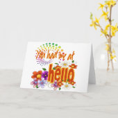 Hallo Je had me bij! Kaart (Gele Bloem)