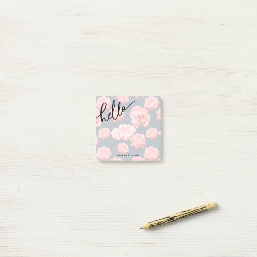 hallo Jouw namen notities toevoegen Post-it® Notes (Op bureau)