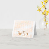 hallo kaart (Gele Bloem)