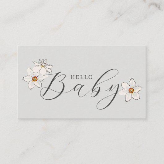 Hallo Kaart Spring Daffodil (Voorkant)