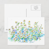 Hallo Kamille Daisy Garden Briefkaart (Voorkant / Achterkant)