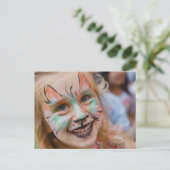 hallo kat briefkaart (Staand voorkant)