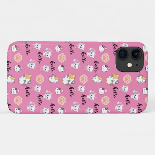 hallo Kat Case-Mate iPhone Case (Achterkant (horizontaal))