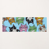 Hallo Kat yoga pilates katten Yogamat (Achterkant (horizontaal))